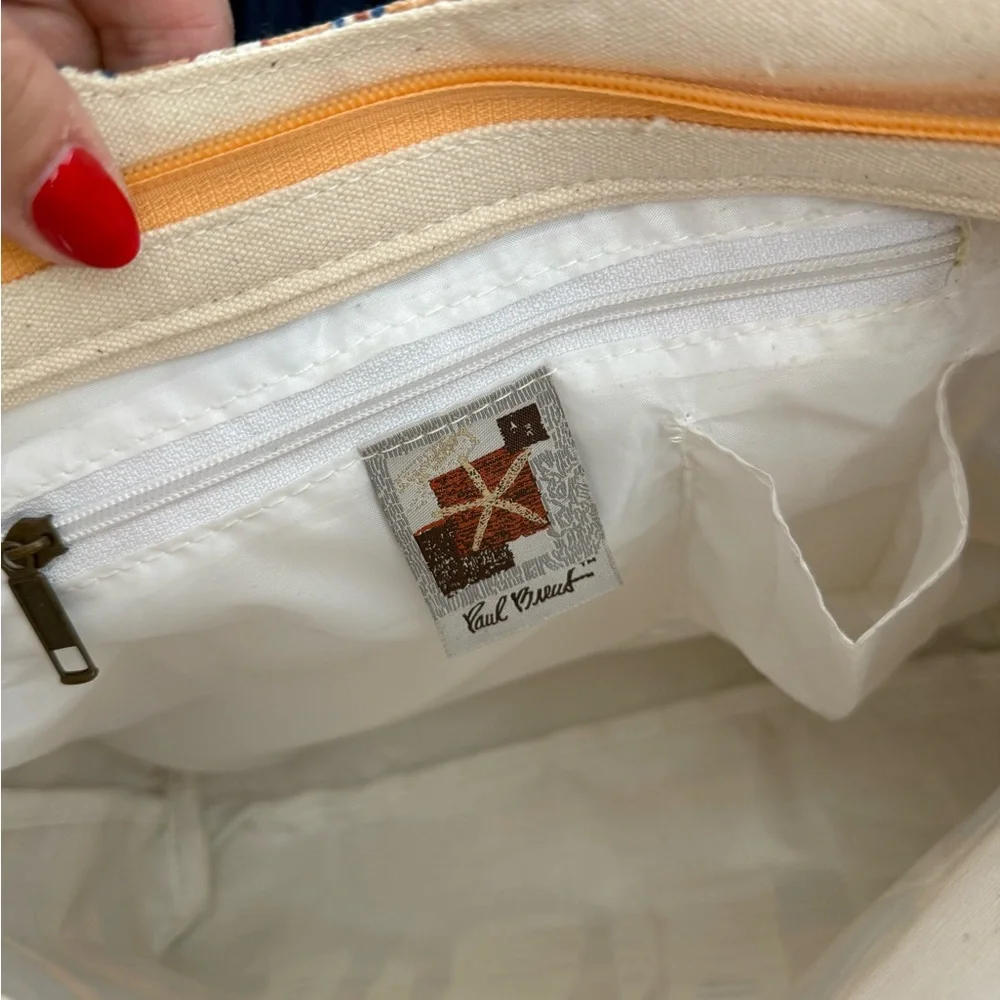 Paul Brent Sun n Sand Coastal Sailboat Canvas Tote - Picture 8 of 15